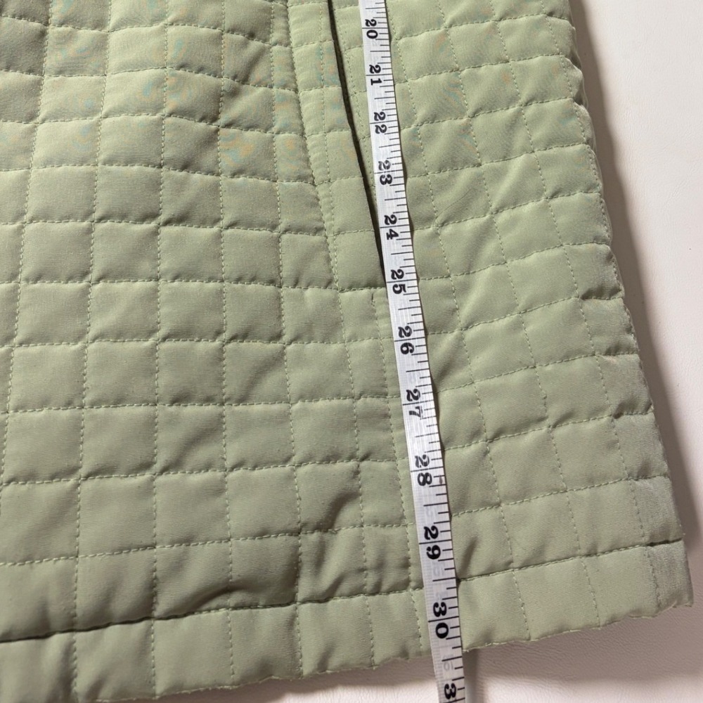 Portrait Womens 1X Sage Green Quilted Zip Front Jacket Lightweight Coat Pocketed - Picture 4 of 8